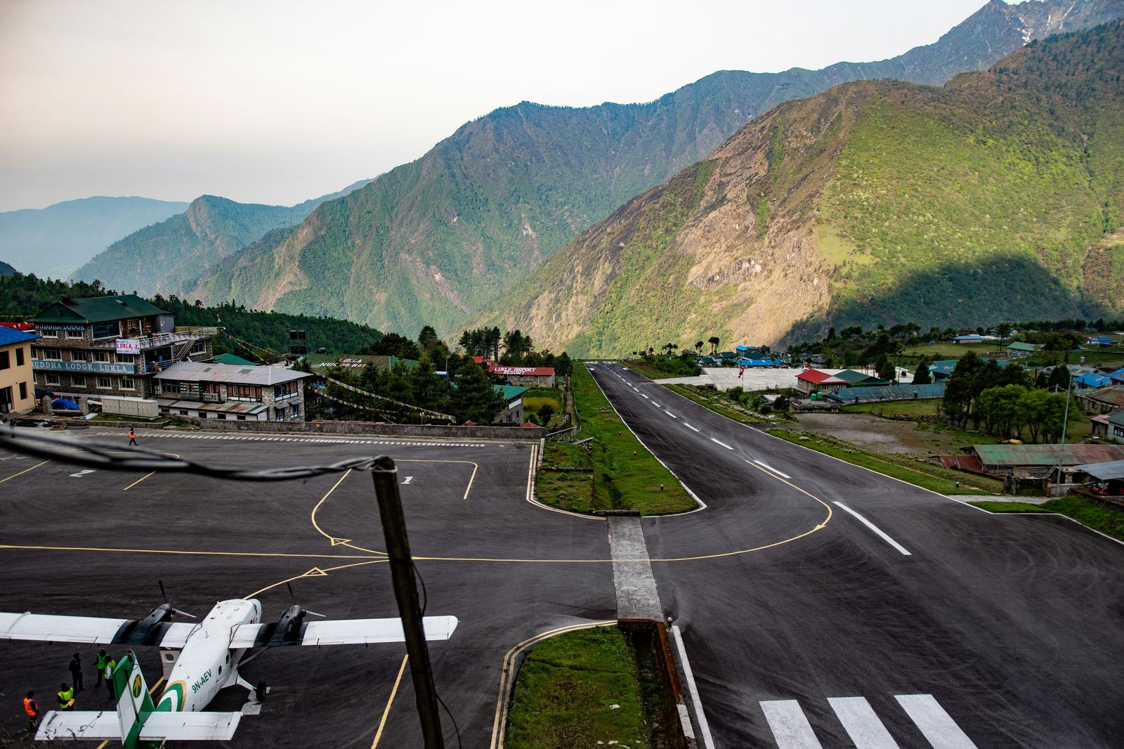The Lukla airport in the Solukhumbu region.